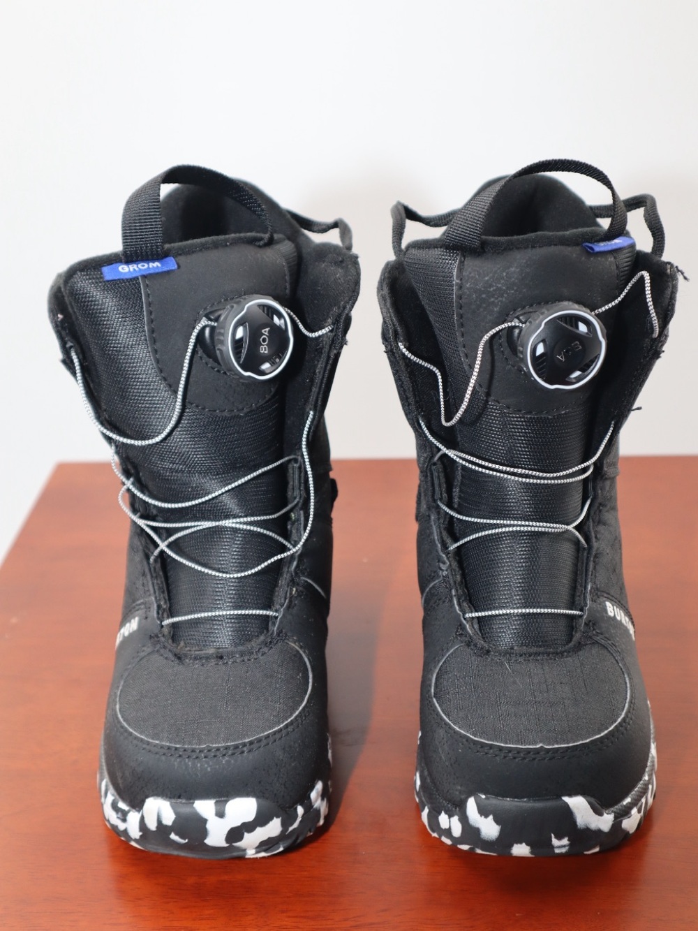 Kids Black Snow Boots with BOA® Lacing
